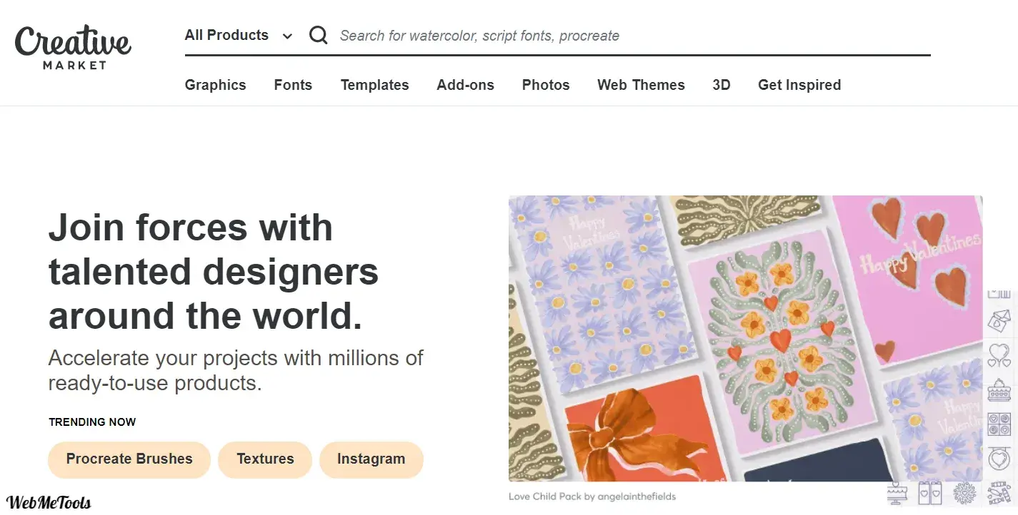 Creative Market Fonts Graphics Themes and More 10 Best ThemeForest Alternatives for Themes 2025