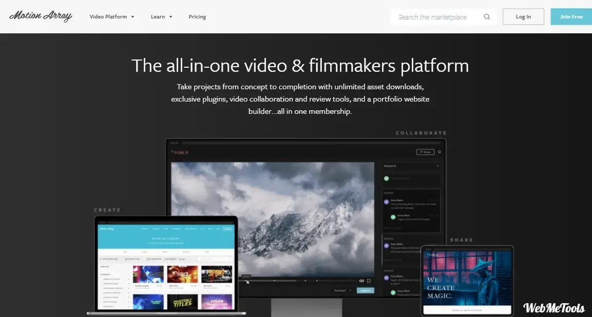 Motion Array home Premiere Pro and After Effects Templates Stock Music and more Motion Array