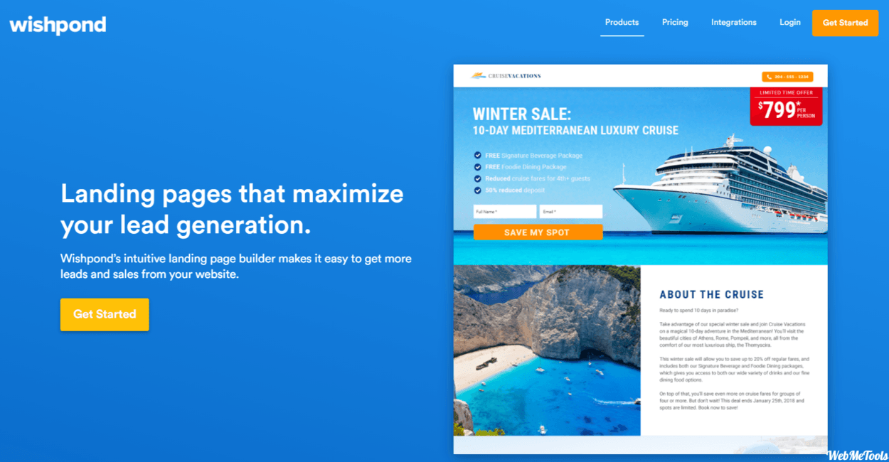 Wishpond Best Landing Page Builder home 15 Best LeadPages Alternatives Competitors in 2025