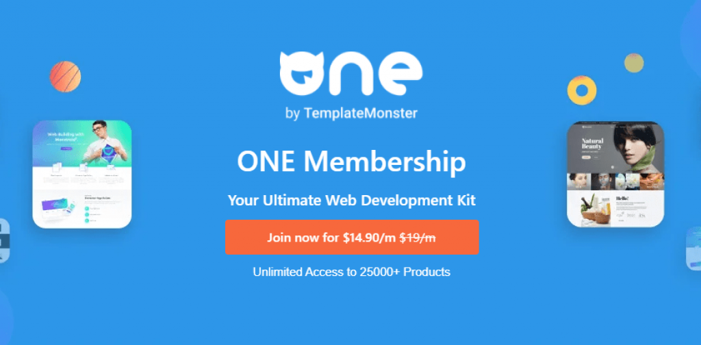 One Membership Template Monster One Membership Template Monster