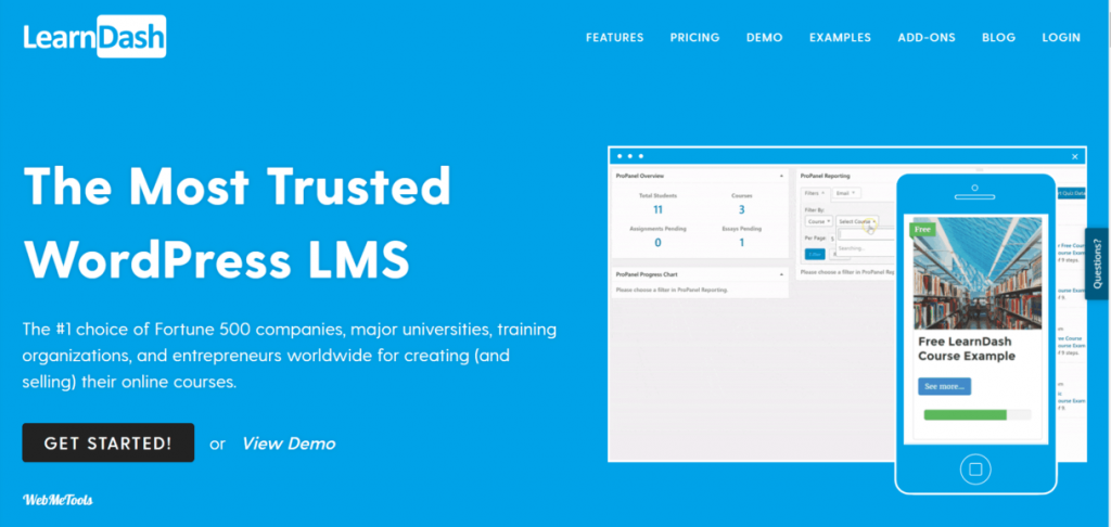 LearnDash Course Creator WordPress HomePage LearnDash Course Creator WordPress HomePage