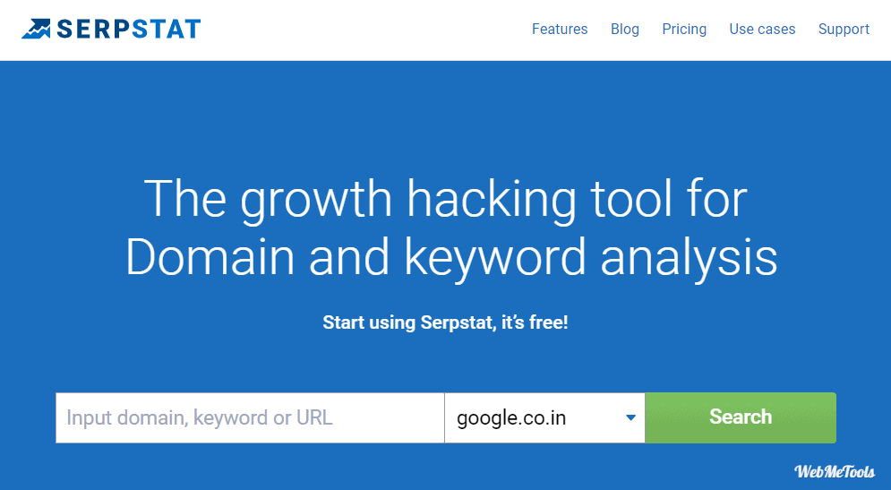 Serpstat SEO PPC and content marketing tool home Serpstat SEO PPC and content marketing tool home