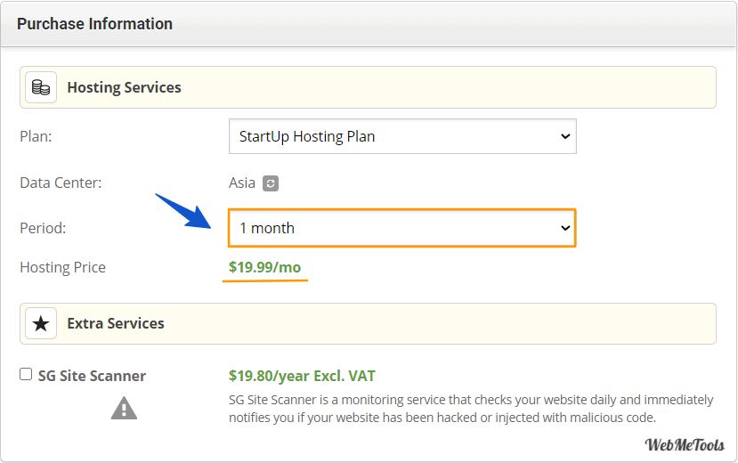 Siteground Monthly Billing Siteground Monthly Billing