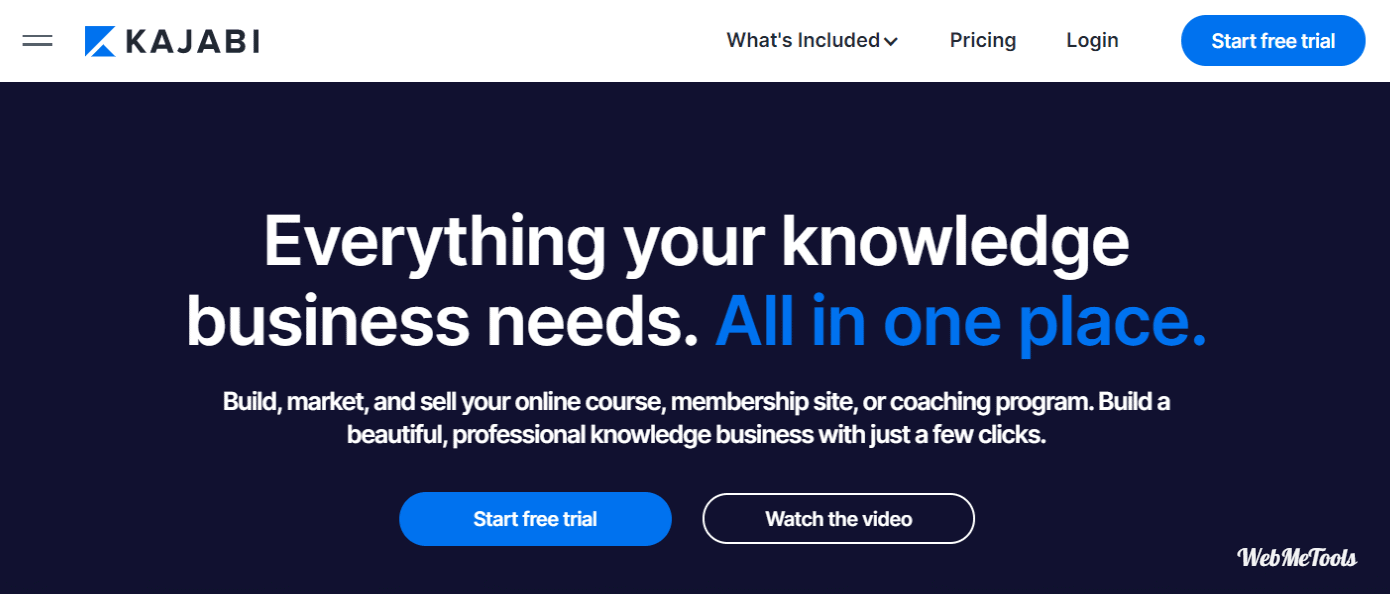 Kajabi Online-Business-Platform home