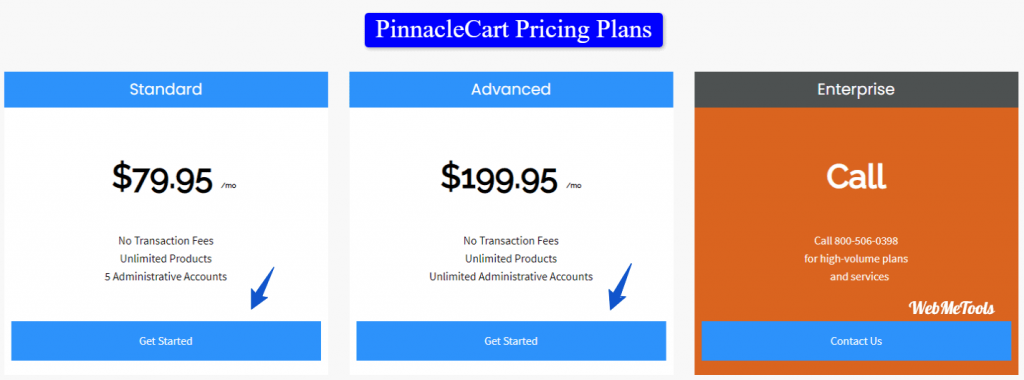 PinnacleCart Pricing Plans PinnacleCart Pricing Plans