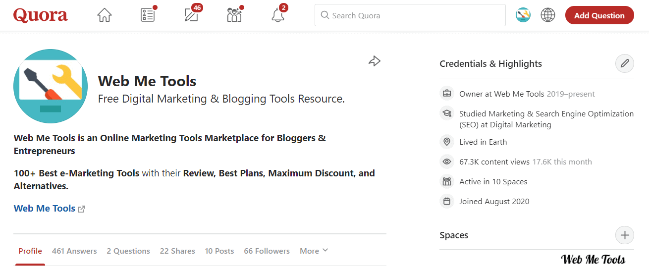 Profile Creation on SItes