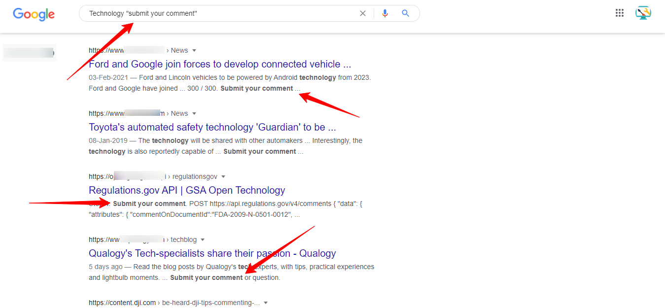 image 9 How to find Websites for comments