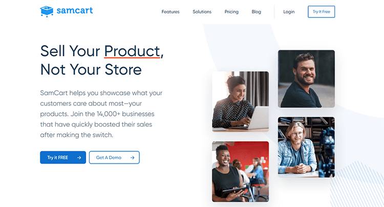 SamCart 1 SamCart main page