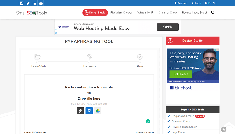 SmallSEOTools Paraphrasing Tool SmallSEOTools-Paraphrasing-Tool