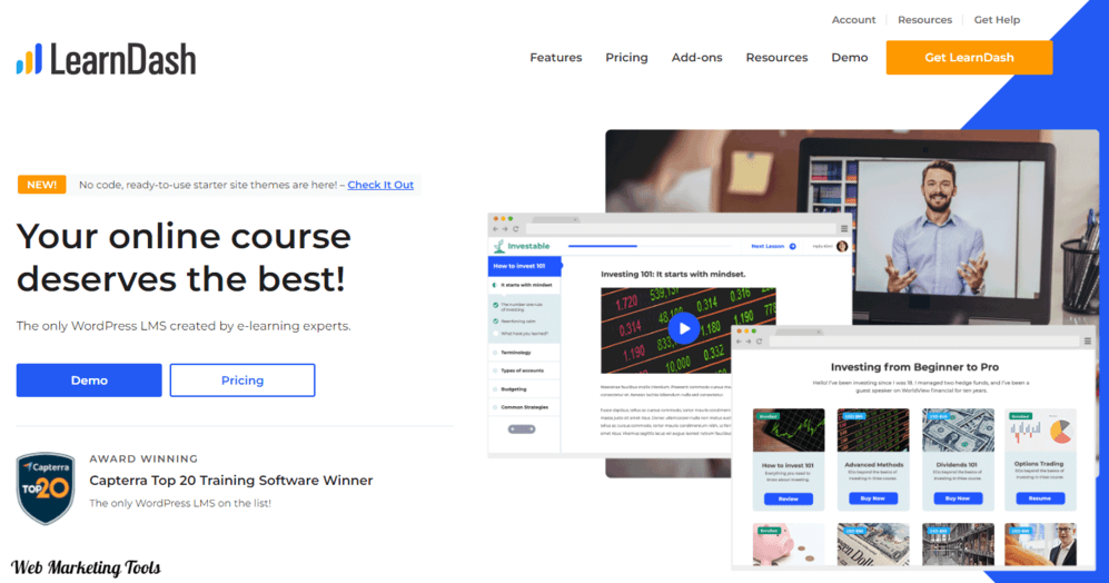 LearnDash home page LearnDash home page