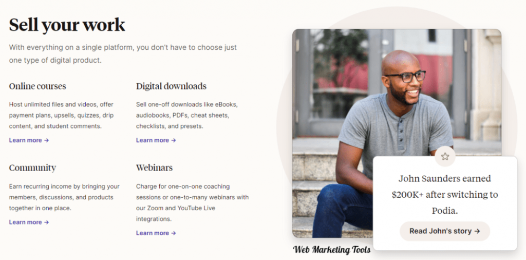 Podia Course Features Podia Course Features