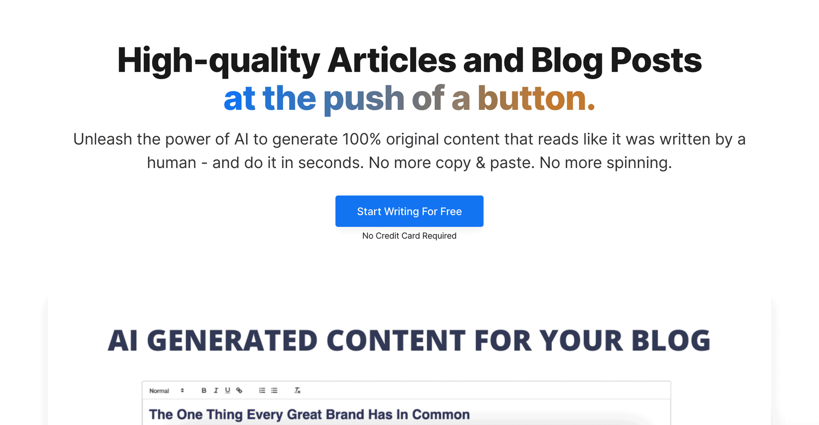 Writesonic aI mainpage Writesonic.aI mainpage