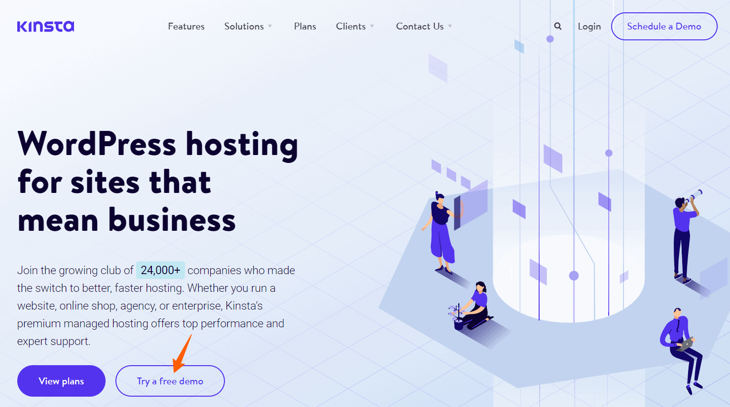 Kinsta Managed WordPress Hosting Home Page Kinsta Managed WordPress Hosting Home Page