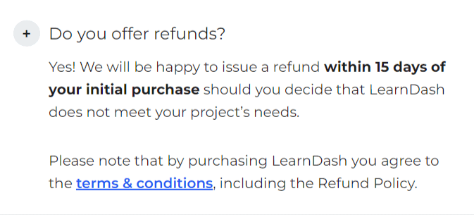 LearnDash Refund Policy LearnDash Refund Policy