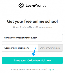 LearnWorlds Free Trial Signup LearnWorlds Free Trial Signup