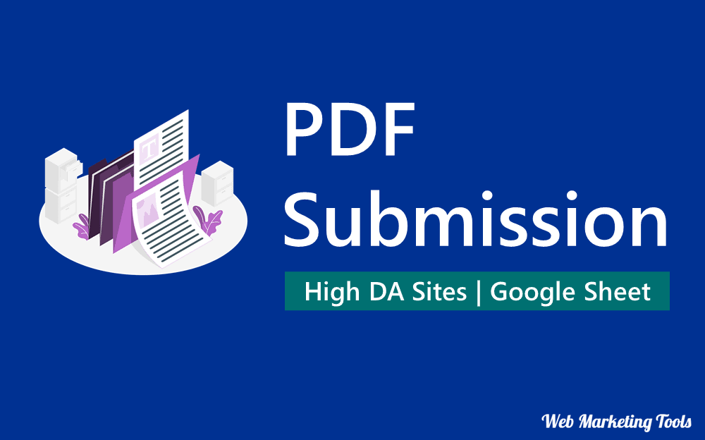 Top Free PDF Submission Sites and High DA PA PDF Submission Sites List 2025