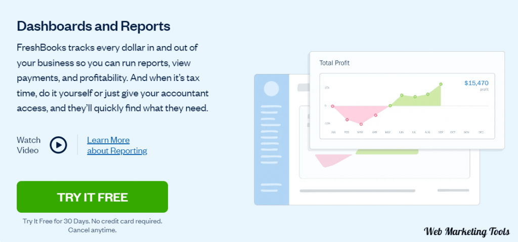 FreshBook Feature Reports and Dashboard FreshBook Feature Reports and Dashboard