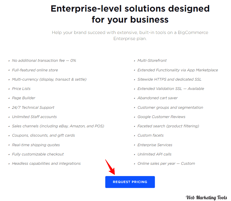 Enterprise Pricing FAQs BigCommerce 1 Bigcommerce Enterprise Pricing