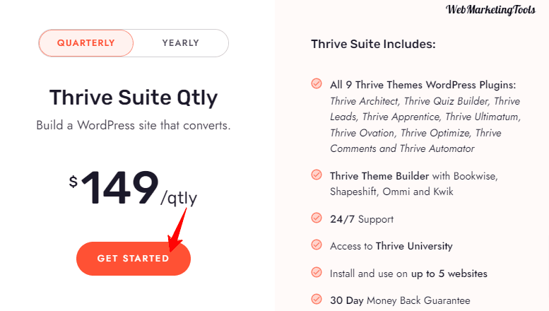 Thrive Architict Pricing Qtly 1 Thrive Architect – Page Builder