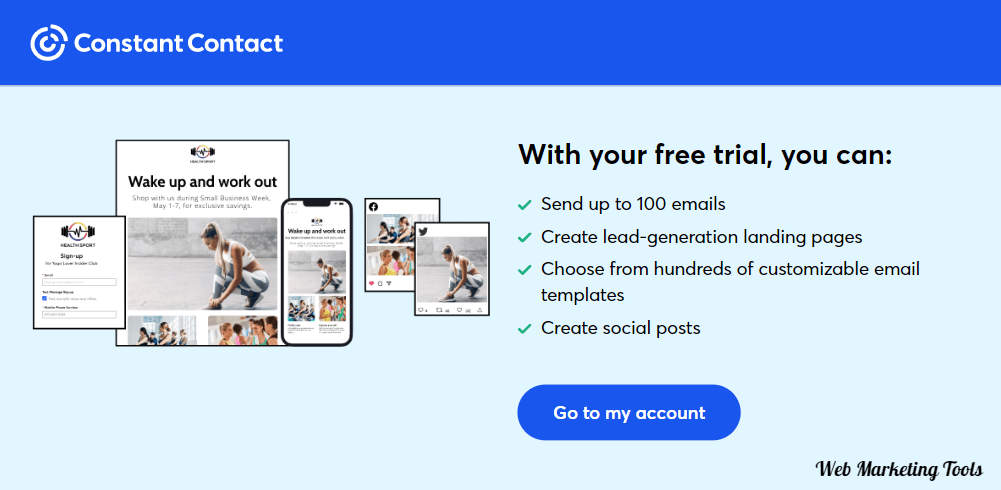 Constant Contact Free Trial Go to Trial Account Free Trial: Confirm your Constant Contact 30-Day