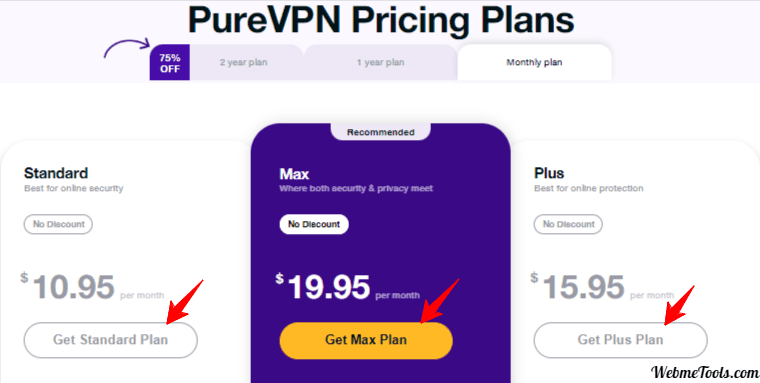 PureVPN Pricing Plans Monthly 1 Pure VPN Pricing Plans