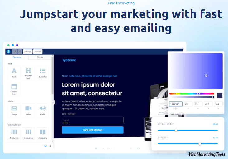 Systeme.io email marketing feature 1 Systeme.io email marketing feature
