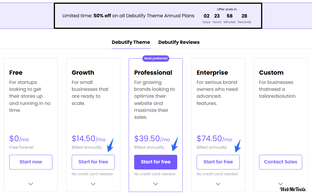 Pricing Debutify Ecommerce Theme Pricing-Debutify-Ecommerce-Theme