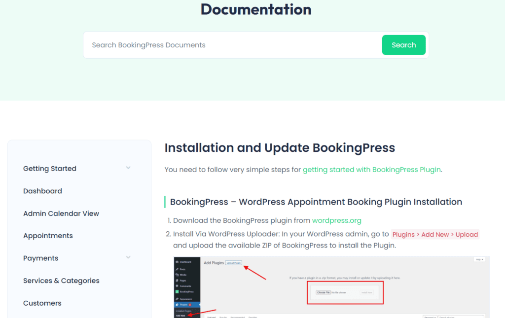 bookingpress support Document 1 bookingpress support & Document