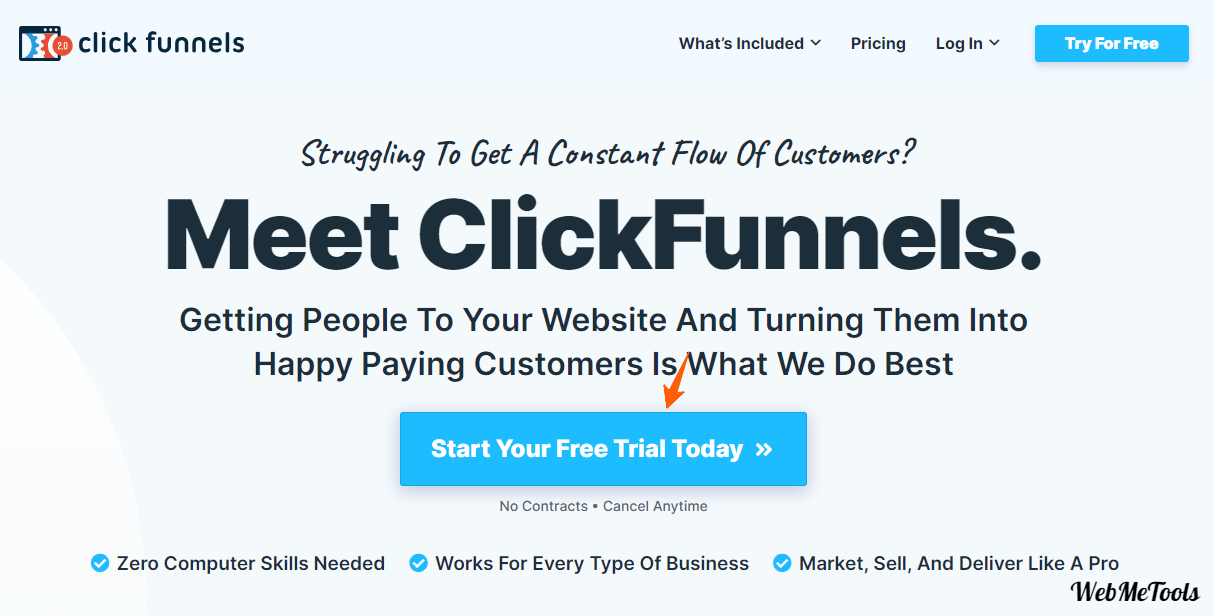 ClickFunnels Home Page ClickFunnels Home Page