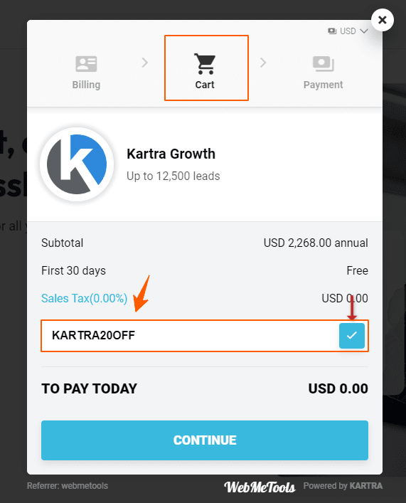 Kartra Coupon KATRA20OFF Crop Kartra Coupon KATRA20OFF Crop