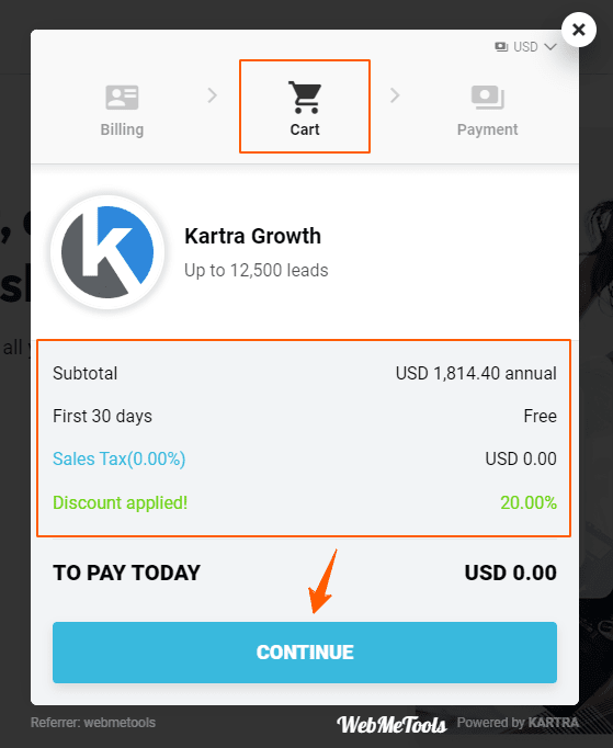 Kartra Discount Applied Step Crop Kartra Discount Applied Step Crop