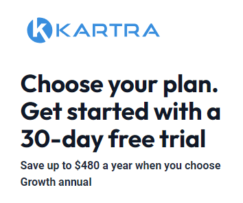 Kartra Free Trial 30 Days Written Texts