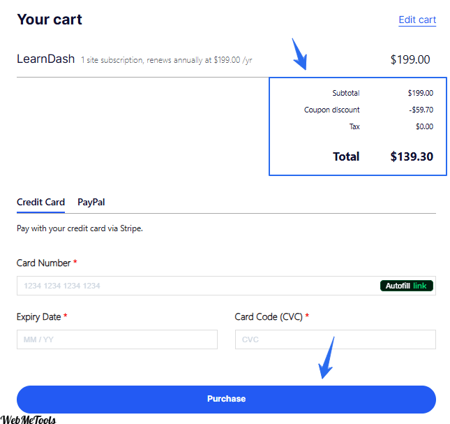 LearnDash Checkout Payment Method LearnDash Checkout Payment Method