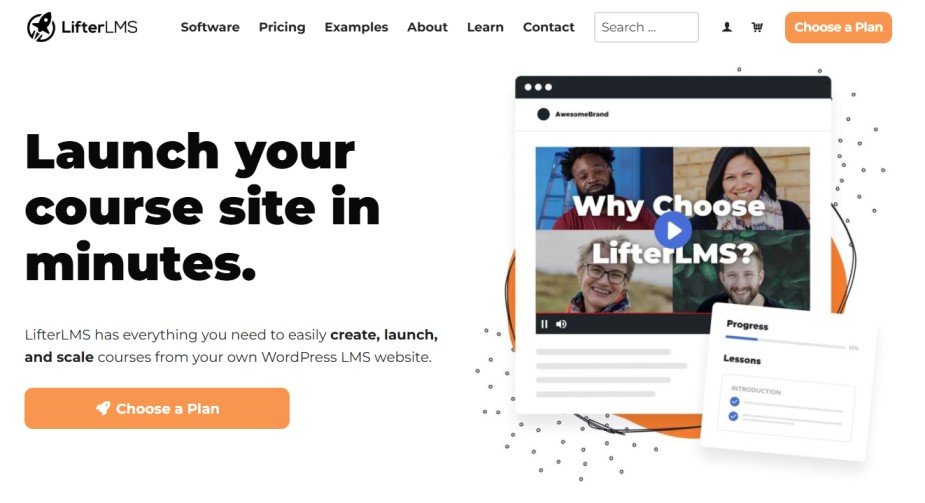 LifterLMS Homepage LifterLMS Homepage