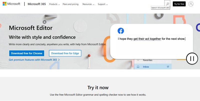 Microsoft Editor Website Microsoft Editor Website