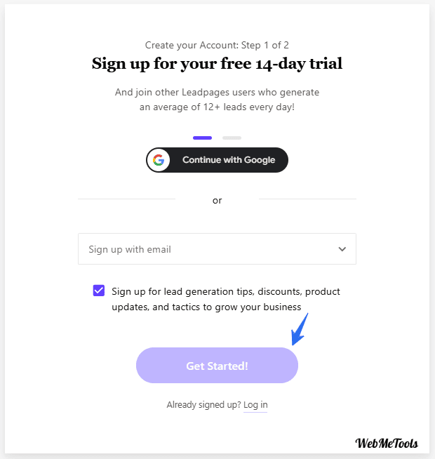 Leadpages Sign up for Trial Leadpages Sign up for Trial