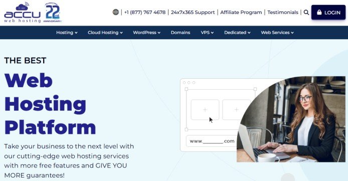 AccuWeb Hosting Homepage AccuWeb Hosting Homepage