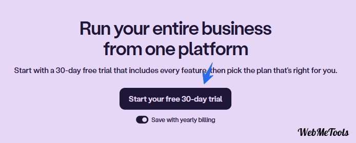 Podia Start trial button Podia Start trial button